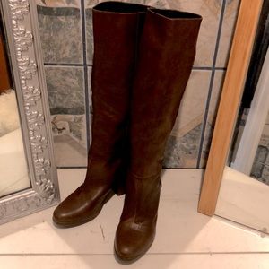 Rag $ Bone Brn leather knee high boots sz 8.5